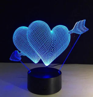3D Visual LED Night Light - Touch & Remote Control Eagle
