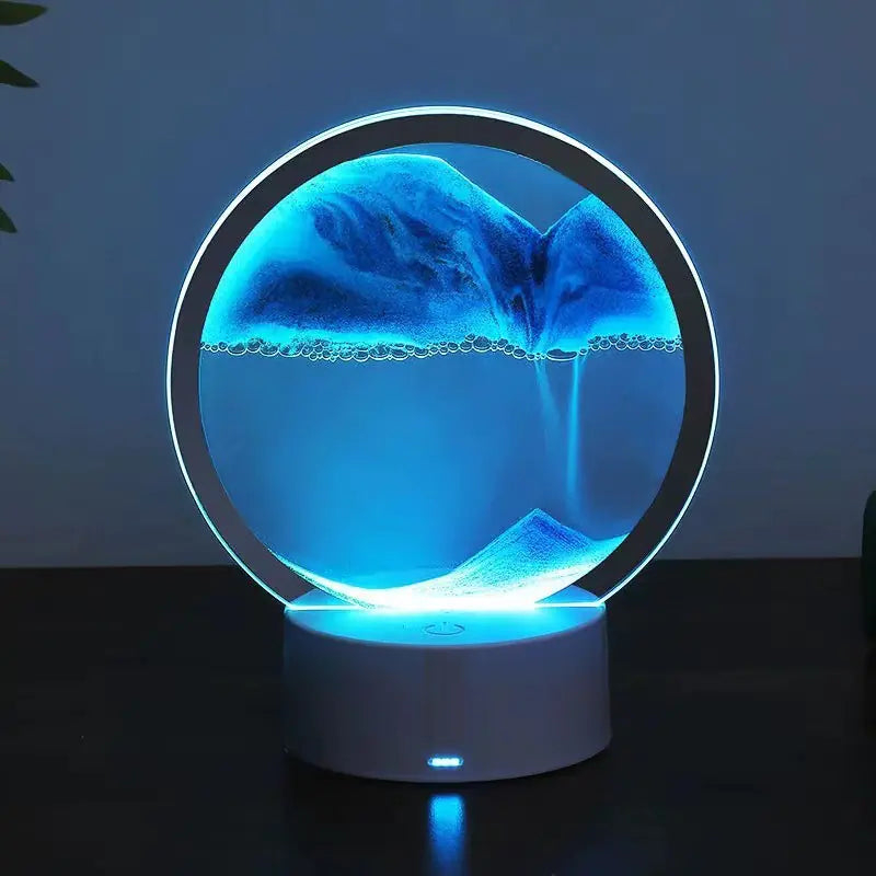 RGB LED Sandscape Table Lamp with Moving Sand Art
