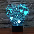 3D Visual LED Night Light - Touch & Remote Control Eagle
