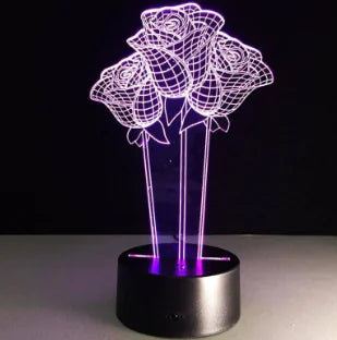 3D Visual LED Night Light - Touch & Remote Control Eagle